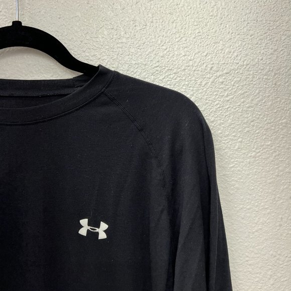 Under Armour long sleeve mens black crew neck top  Size: L - Picture 5 of 10